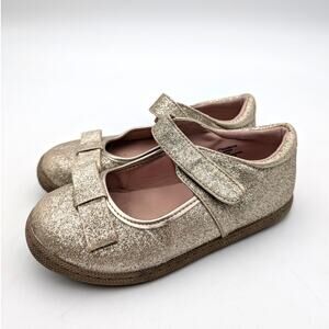 Tucker + Tate Kids' Gianna Mary Jane Sneaker Gold Glitter Size 11M